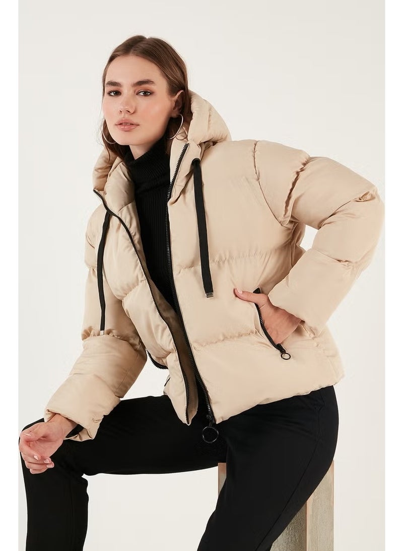 Lela Pocket Hooded Regular Fit Puffer Coat Women's Coat 640Y002 - Image 1